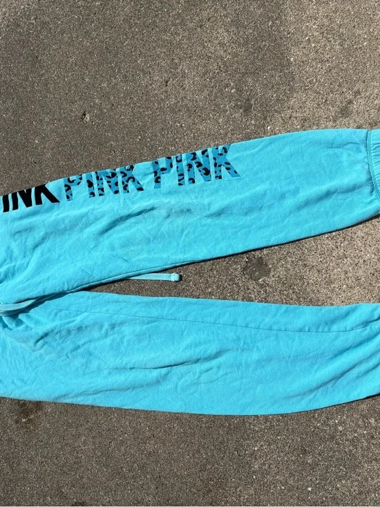PINK Victoria's Secret Girls' Aqua Blue Logo Joggers & Assorted Hoodies - Pack - Picture 8 of 14